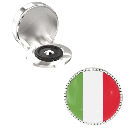 The Smart Buttons -  Shirt Button Cover Cufflinks for Men - Italy Flag Style