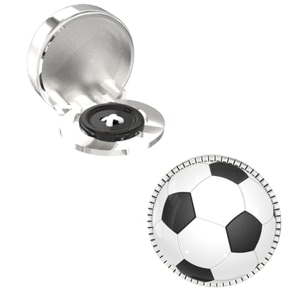 The Smart Buttons -  Shirt Button Cover Cufflinks for Men - Football Style