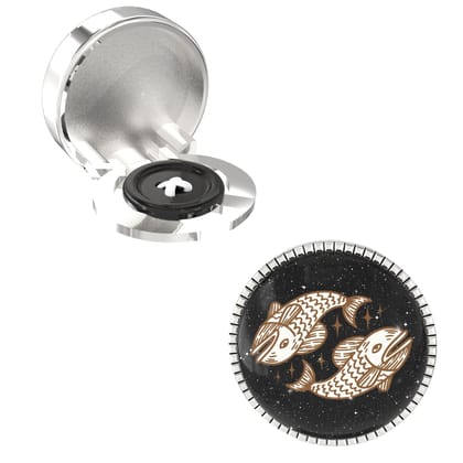 The Smart Buttons -  Shirt Button Cover Cufflinks for Men - Pisces Style