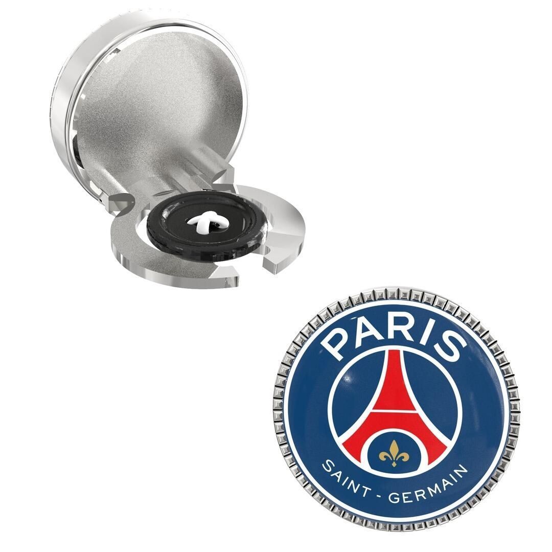 The Smart Buttons -  Shirt Button Cover Cufflinks for Men - Paris Saint-Germain FC Style