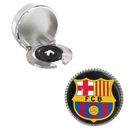 The Smart Buttons -  Shirt Button Cover Cufflinks for Men - FC Barcelona Style