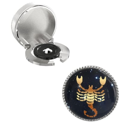 The Smart Buttons -  Shirt Button Cover Cufflinks for Men - Scorpio Design Pattern