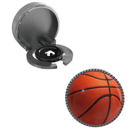 The Smart Buttons -  Shirt Button Cover Cufflinks for Men - Basketball Design Pattern