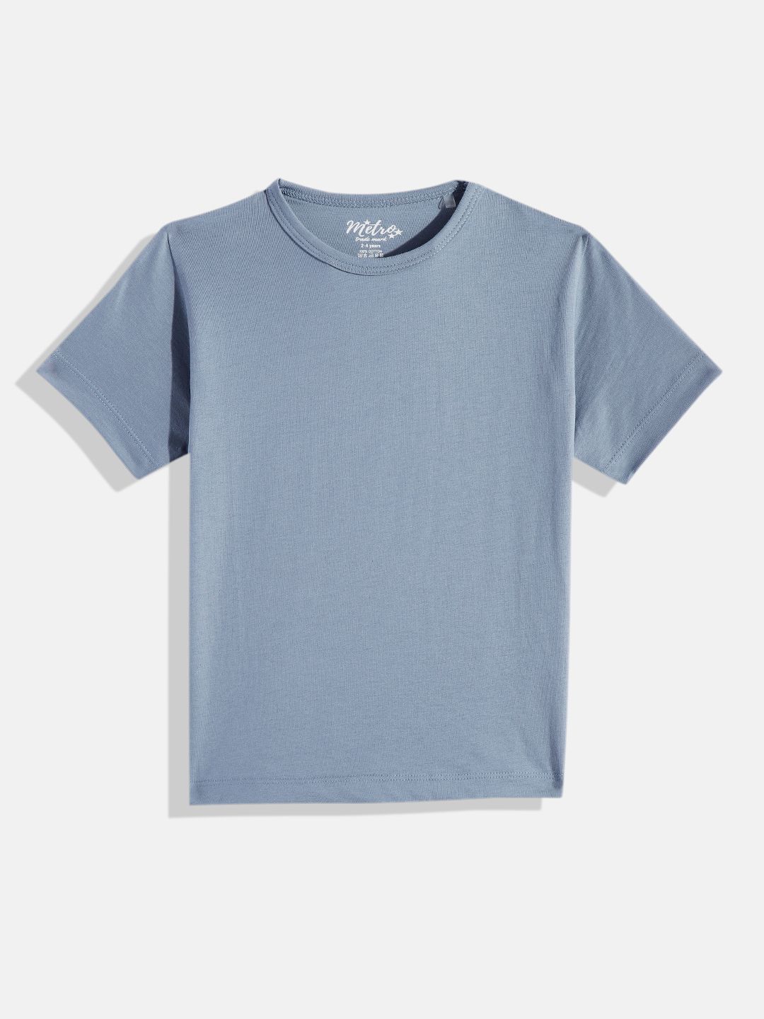 Boys Solid Round Neck T-shirt