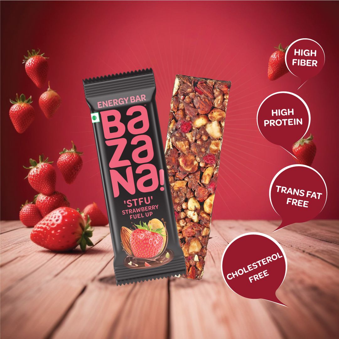 Fuel Your Day with Bazana Raspberry Energy Bars - Experience the Perfect Blend of Health and Delight with Healthy & Delicious Snack Bars (36g x 12) for an Invigorating Snacking Experience!