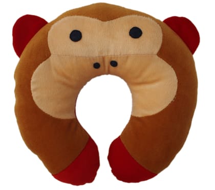 Amardeep Baby Stuffed Toy travelling Pillow 25*25 cms Brown