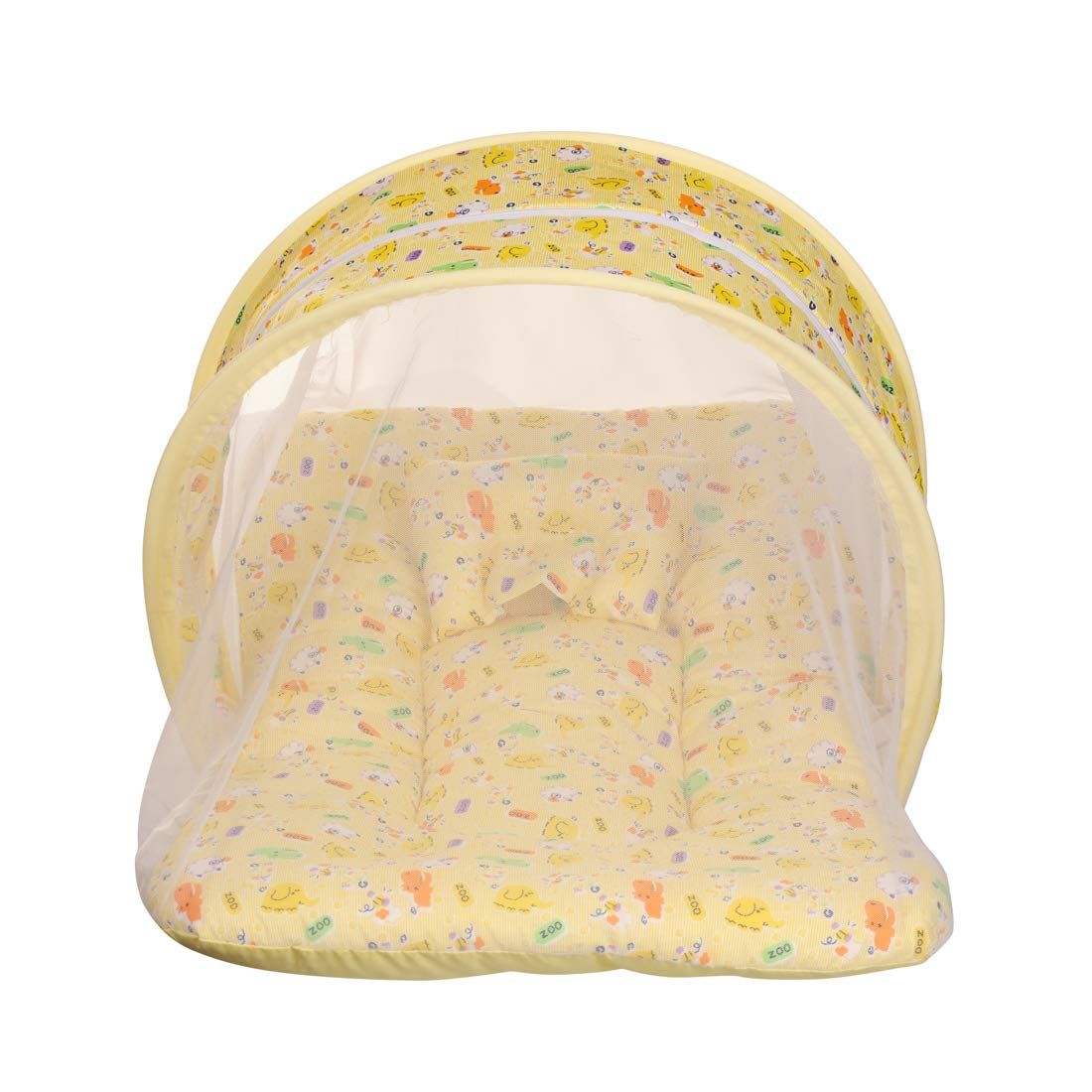 KooKyKooby Baby Mosquito and Insect Protection Net with Bedding (Yellow(Small Animals))