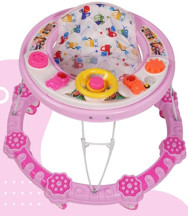 Amardeep and Co Baby Walker 6 to 12 Months Baby (Pink)