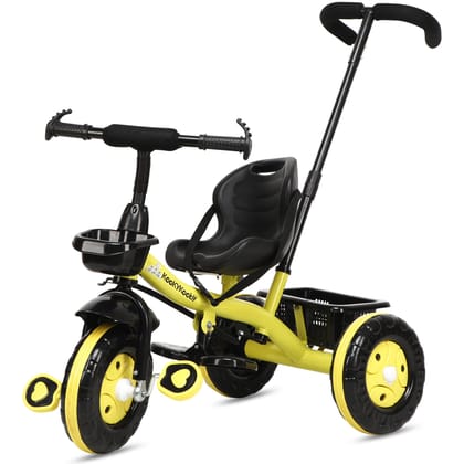 Amardeep Plug N Play Kids/Baby Tricycle with Parental Control and Seat Belt for 12 Months to 48 Months Boys/Girls/Carrying Capacity Upto 30kgs (Yellow)