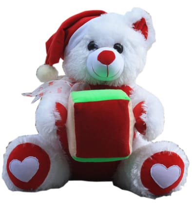 Amardeep And Co Santa Teddy With Gift 40Cms - adst11