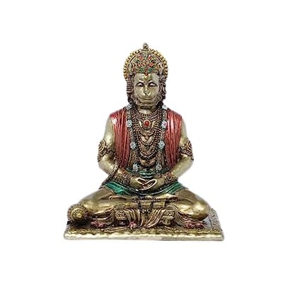 Hanumanji Murti Resin Lord Hanuman Ji Idol Decorative Showpiece for Home and Office Decor (8 Inches).