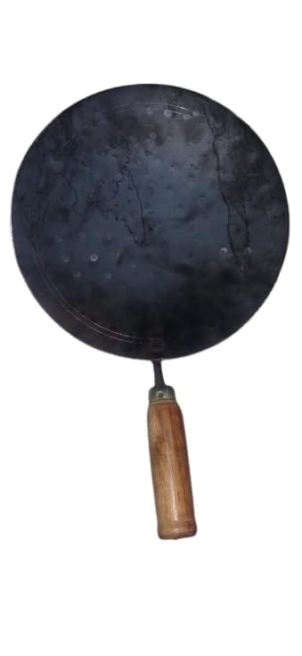 Patwari Arts 9-Inch Iron Tawa: The Ultimate Tool for Perfect Roti/Chapathi Cooking.