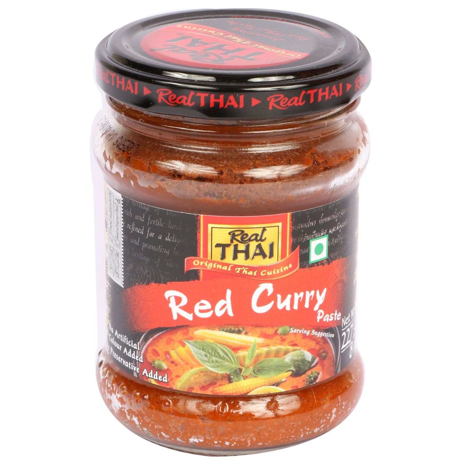 Real Thai Red Curry Paste 227 gm Glass Bottle