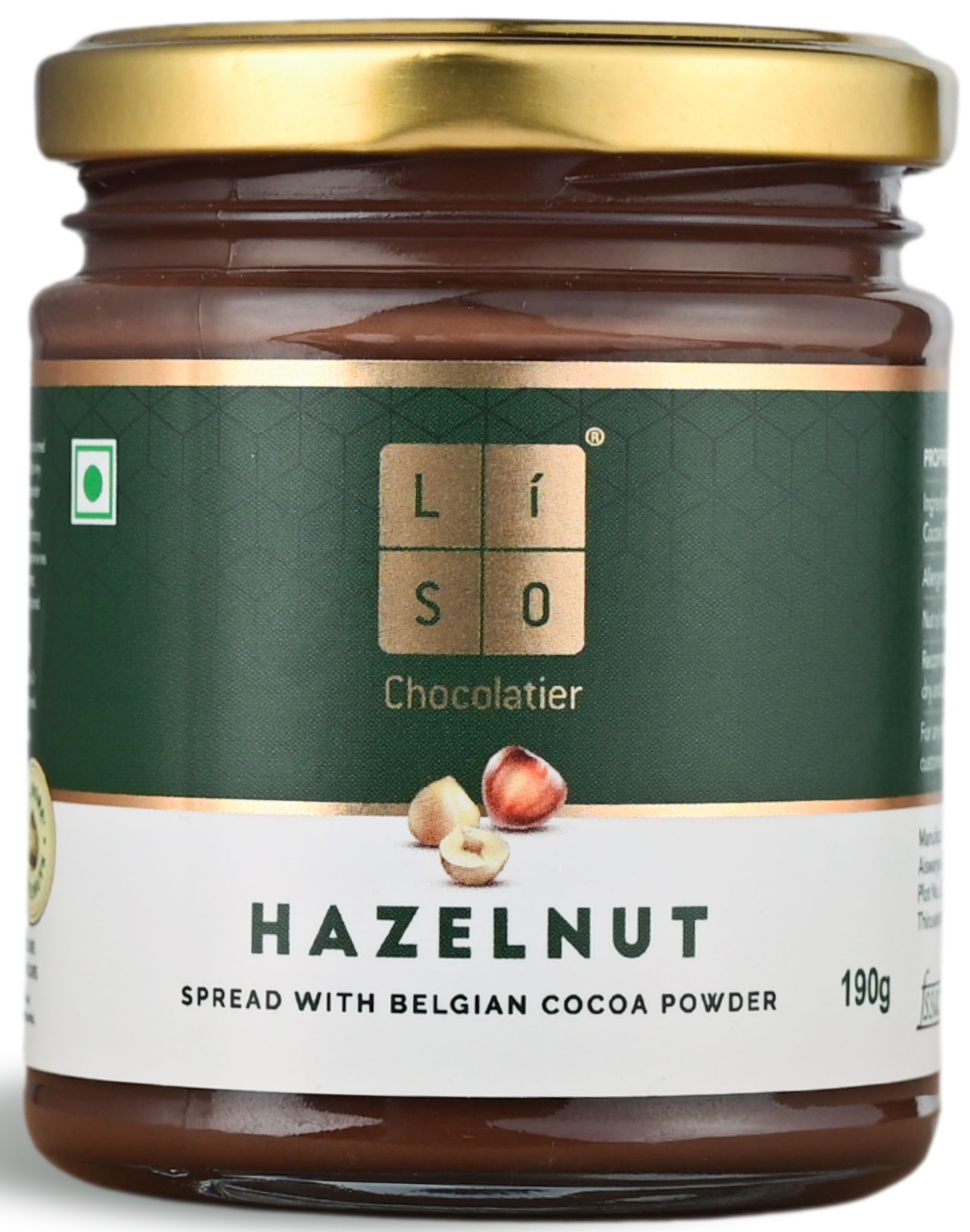 Hazelnut Spread | Belgian Cocoa Powder | More Hazelnuts | Slow Roasted | 100% Vegetarian with No Palm Oil | Cold Processed | Small Batches