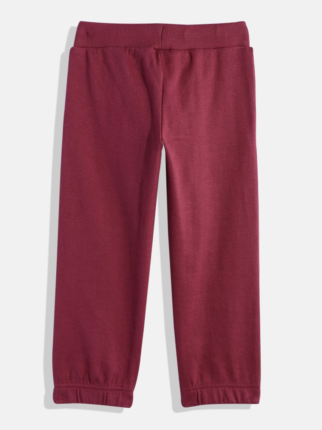 Girls Solid Cotton Track Pants