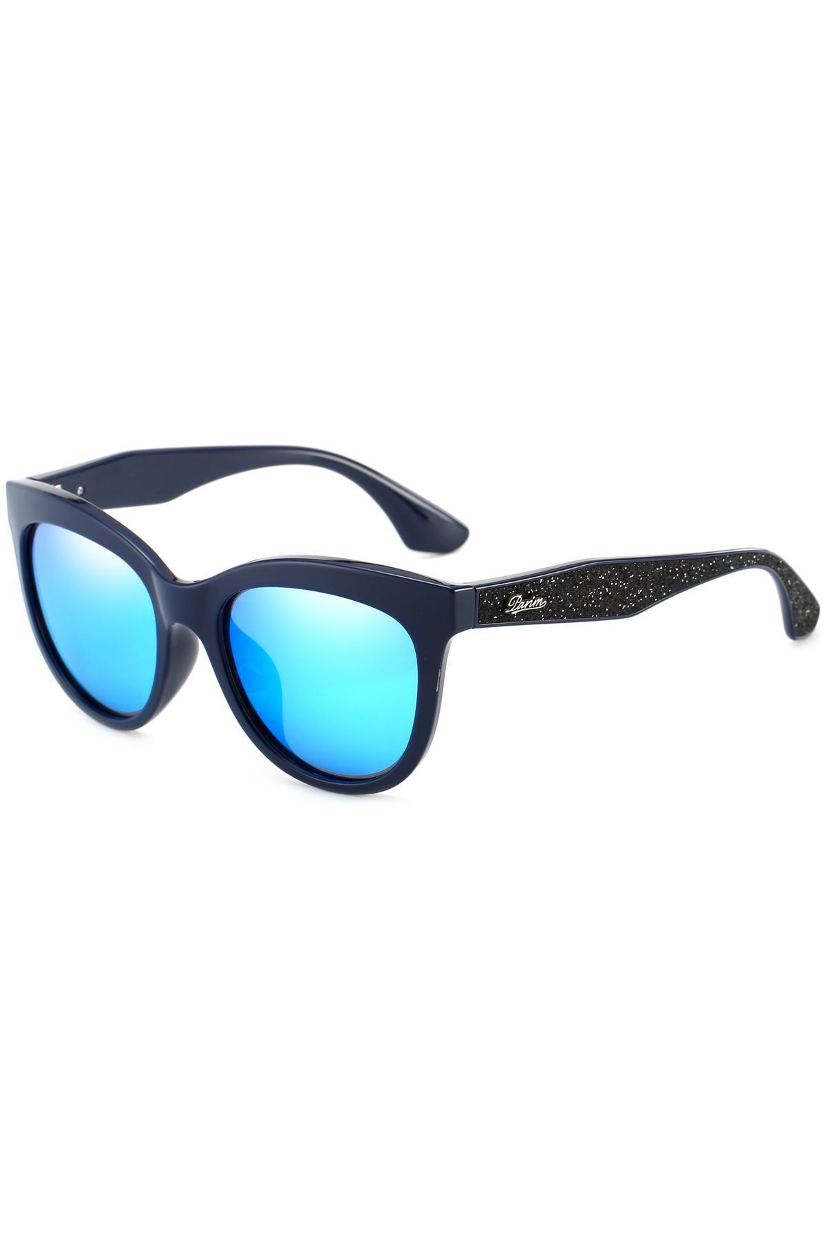 PARIM Polarized Women's Cat-eye::Oval Sunglasses Blue::Black Frame / Blue Lenses | SKU 12015 C1