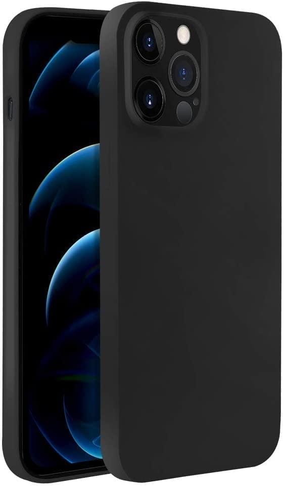 Memumi Crystalloid Series Back Cover for Apple iPhone 12/12 Pro Shockproof - Black (6.1")