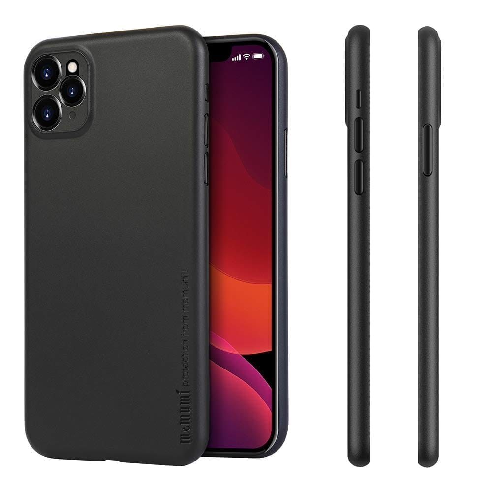 Memumi Slim Series Ultra Thin Back Cover for Apple iPhone 11 Pro 0.3 mm Thin - Black (5.8")