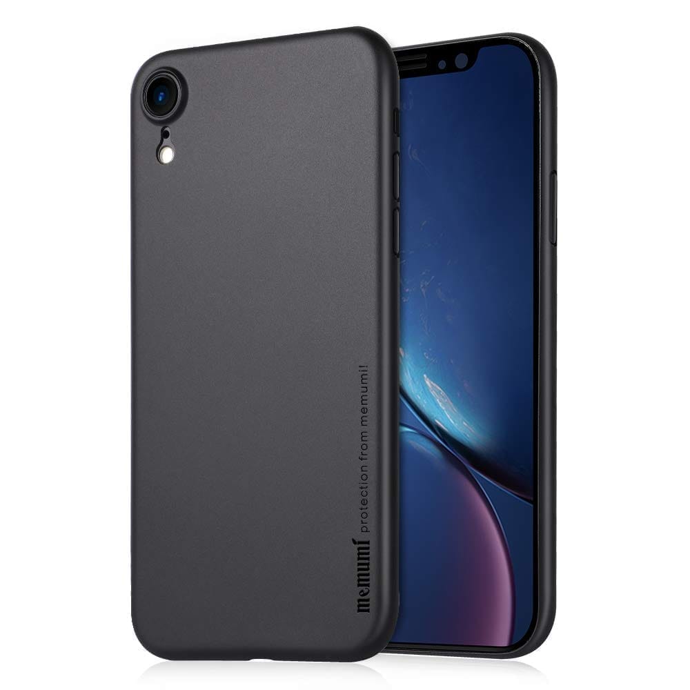 Memumi Slim Series Ultra Thin 0.3 mm Back Cover for Apple iPhone XR - Black (6.1")