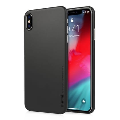 Memumi Slim Series Ultra Thin 0.3 mm Back Cover for Apple iPhone Xs Max -Black (6.5")