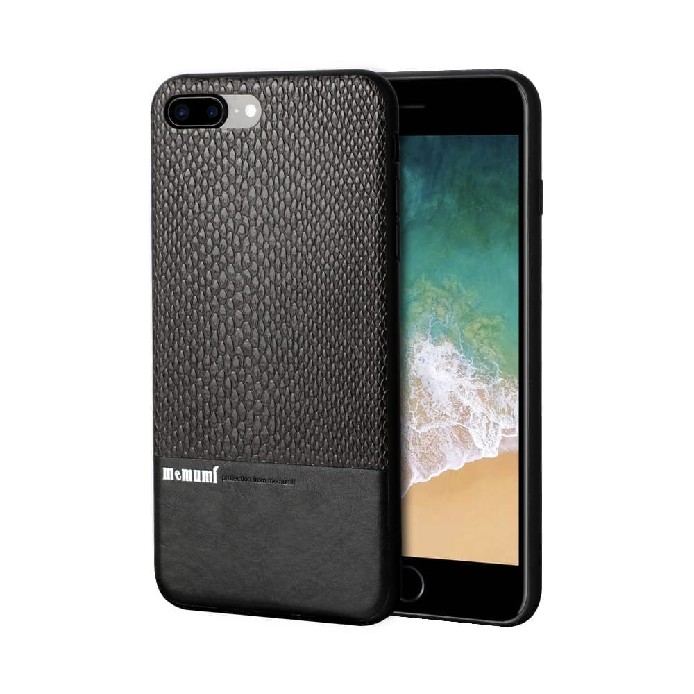 Memumi Heroic Series Back Cover for Apple 7 Plus/8 Plus,  Shockproof - Black (5.5")