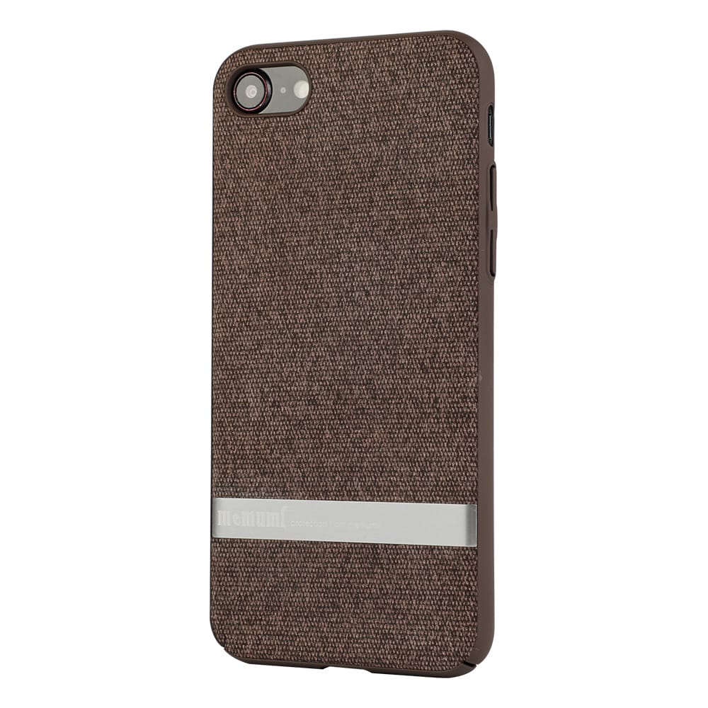 Memumi Jazz Series Hard Canvas / Fabric Back Cover for Apple iPhone 7/8, Shockproof - Brown (4.7")