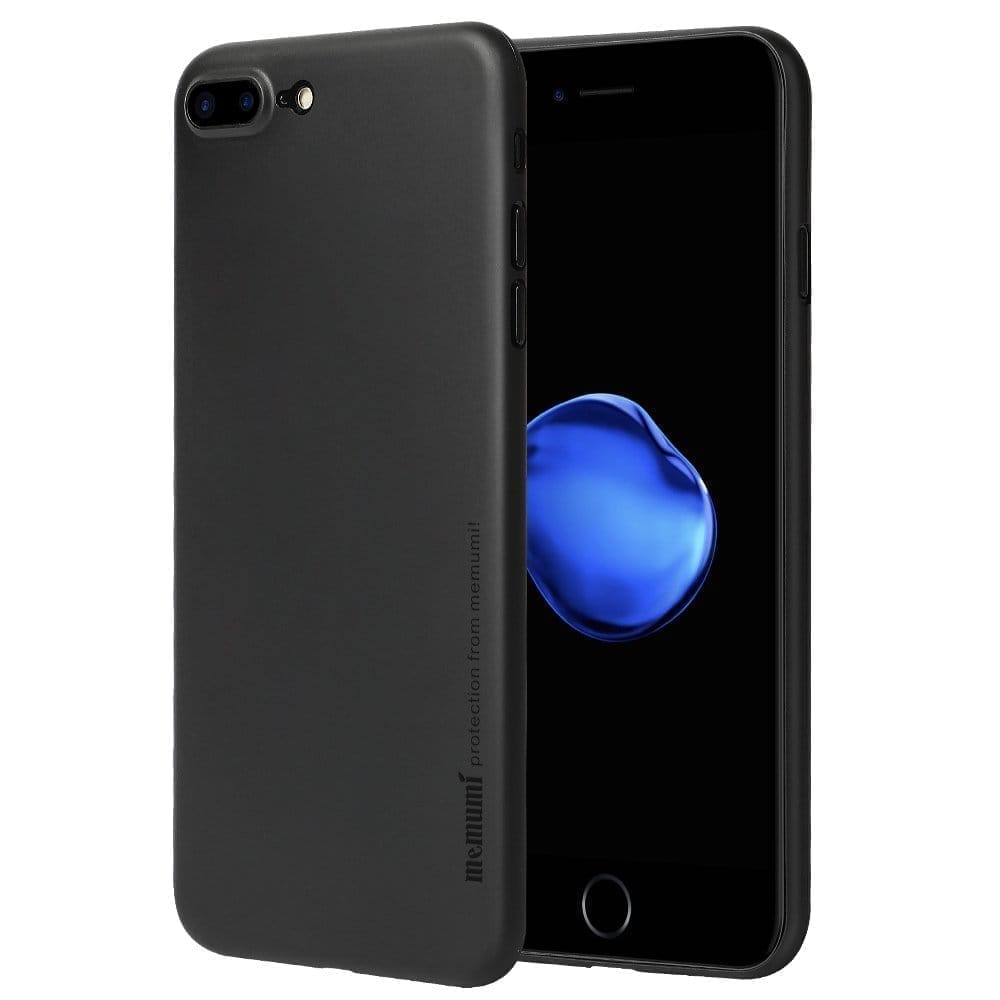 Memumi Slim Series Ultra Thin 0.3 mm Back Cover for Apple iPhone 8 Plus - Black (5.5")