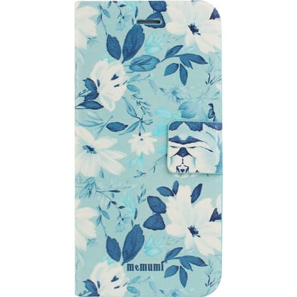 Memumi Flower Series Flip Case for Apple iPhone 7/8 Card Slot, View Stand for Female -AFC4083 (4.7")