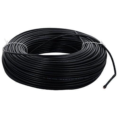 Finolex 56/.3MM 4 SQMM 1 CORE BLACK COPPER FLEXIBLE Insulated  FRLS CABLE (Coil of 180 Metres)