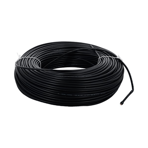 Finolex 4 SQMM SINGLE CORE PVC Insulated  COPPER FLEXIBLE FRLS Cable  BLACK (100 Meters)