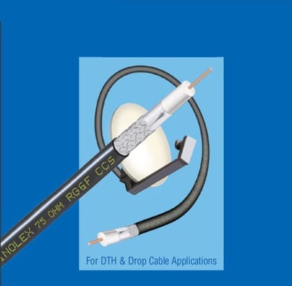Finolex RG6 CCS Co-axial Un-Armoured Cable (Coil of 305 Metres)