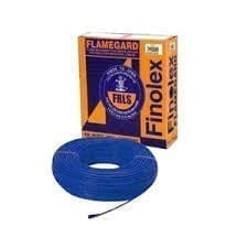 Finolex 22/.3MM 1.5 SQMM 1 CORE BLUE COPPER FLEXIBLE Insulated  FRLS CABLE (Coil of 180 Metres)