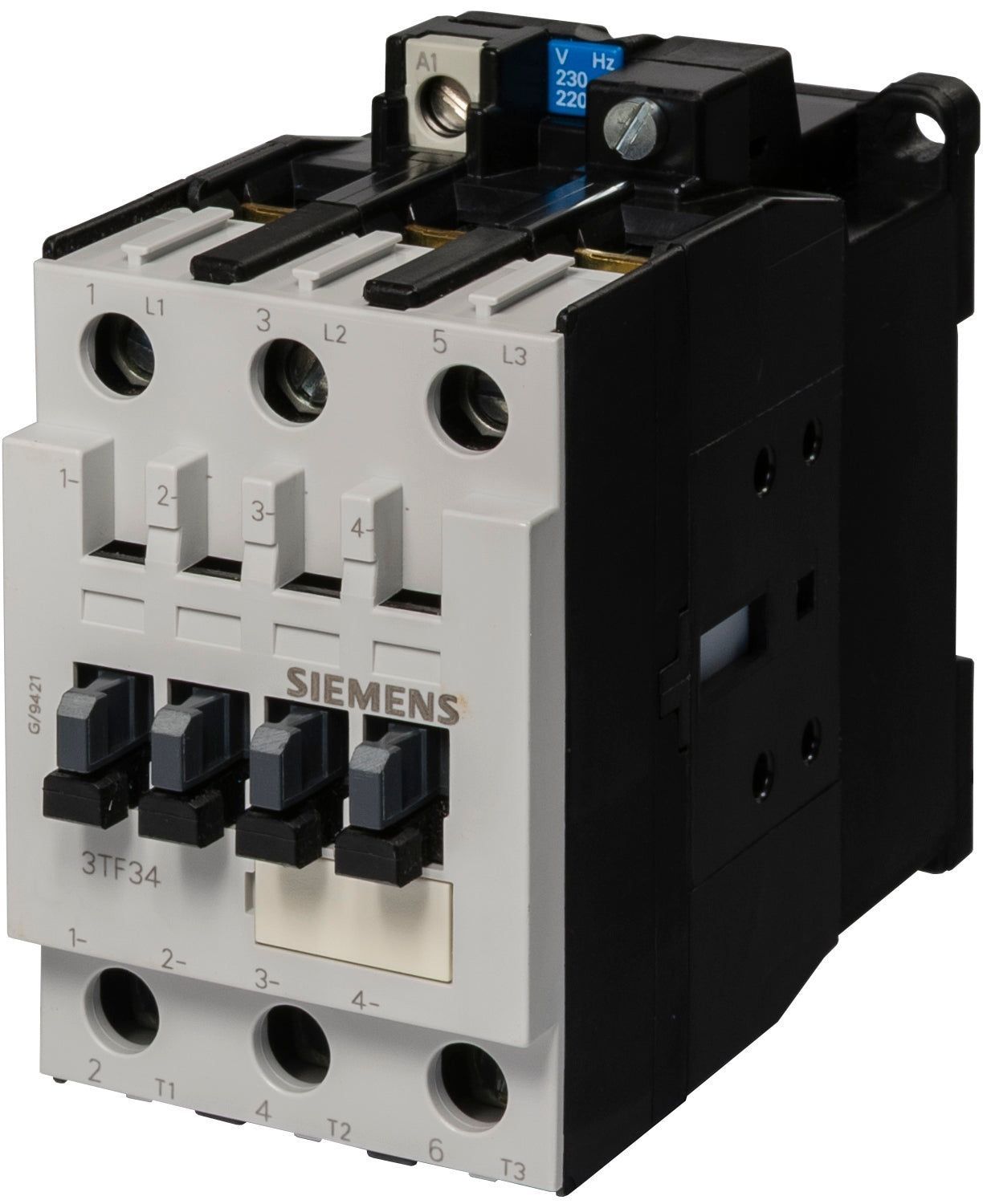 Siemens 3TF34000AM0 - 32A; 220V AC COIL. 50HZ. ; AC3 CONTACTOR RELAY.