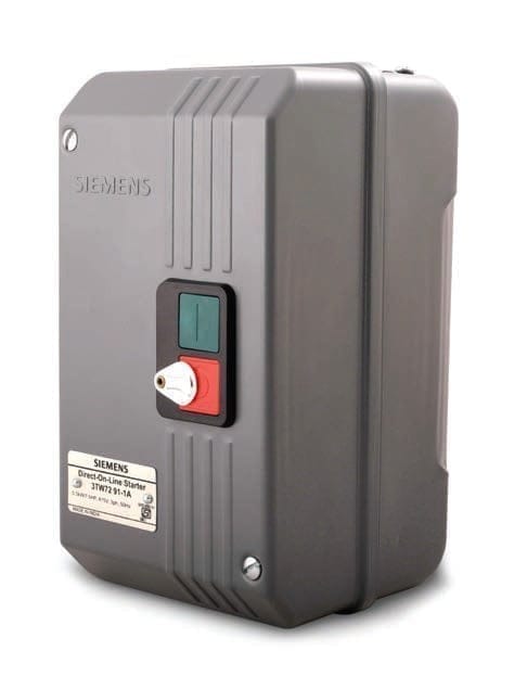 Siemens 3TW72911AB69- 1.5HP-1.1 KW DOL STARTER IN S.S. HOUSING INCL. BIRELAY 2-3.2A 200-400VAC