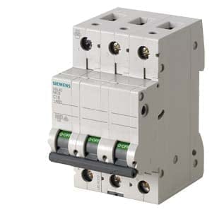 Siemens 5SL43637RC 63 A Three Pole MCB