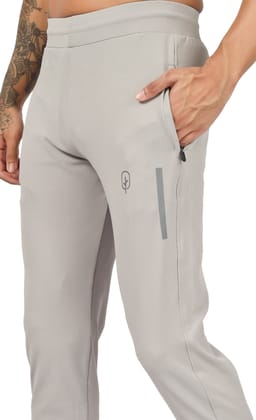 BlueFicus Men's Heavy Lycra Regular Fit Double Pocket Track Pant (Grey)