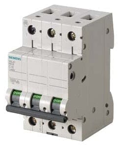 Siemens 5SL43087RC -8 AMP THREE POLE 10kATYPE C MINIATURE CKT. BREAKER