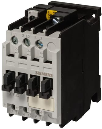 Siemens Sicop 9A 230V 1NO Triple Pole Contactor, 3TF30100AP0