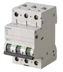 Siemens 5SL63106RC 10 A Three Pole MCB