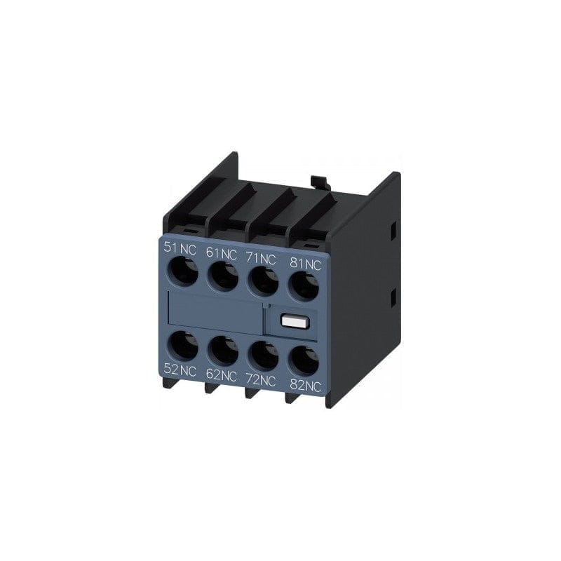 Siemens 3RH29111GA04-AUX.SWT BLOCK FRONT-4NC SIZE S00- SCREW TERMINAL 51 / 52-61 / 62-71 / 72-81 / 82