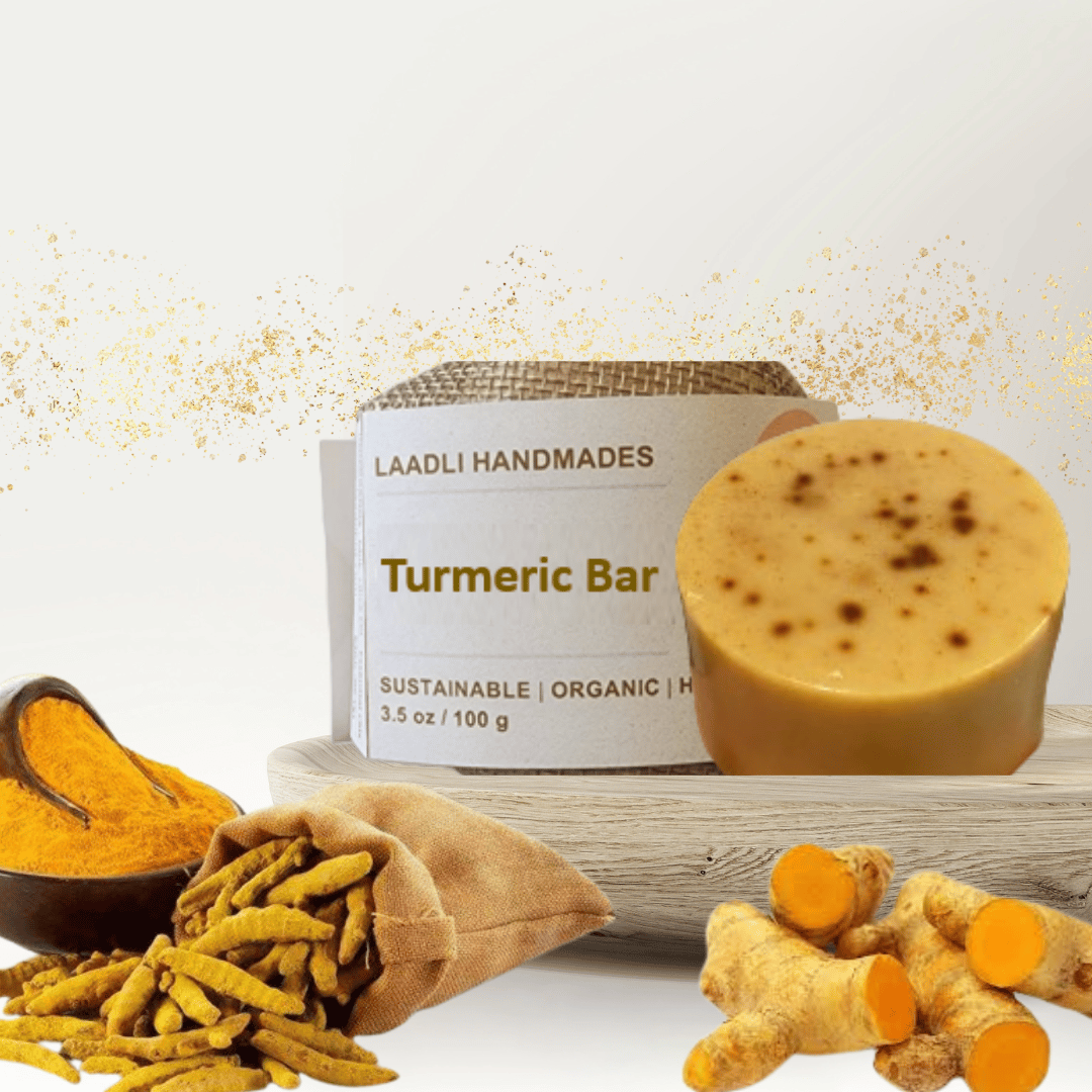 Turmeric bar|100% Handmade Organic Natural Soap| 90 g |Turmeric|Enhance skin complexion, Remove acne & infection