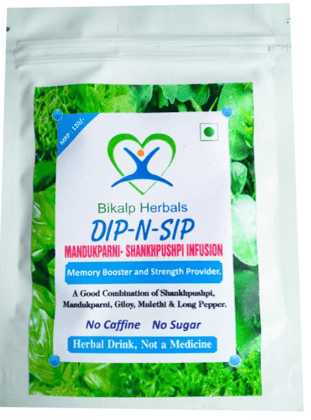 Bikalp Herbals Dip-N-Sip Unisex Natural Mansukparni Shankhpushpi Infusion (Pack Of 6)