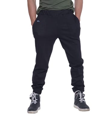 Intees Fashion Men's Cotton Blend Regular Fit Track Pant/Joggers | Black | L