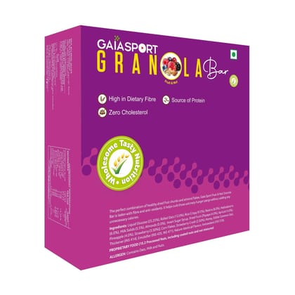 Gaia Sport Fruit & Nut Granola Bar (pack of 12)