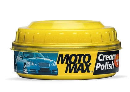 Pidilite Motomax Bike &  Car Cream Polish (230 gm) with Carnuba Wax and Micro Polishing Agents Protects and Shines Cars, Bike, Motorcycle Water Repellent Polish for all Auto Care needs Removes Minor scratches