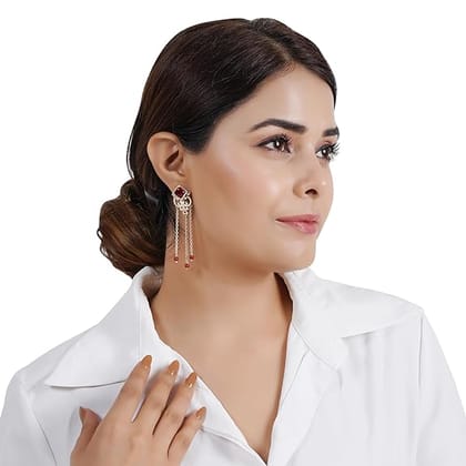 VIJAYSHREE SOVANI DESIGNS 92.5 Sterling Silver filigree earrings | Dangler Earrings for Women & Girls | Special Gifts for Ladies