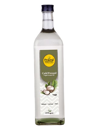 Premji Edible Oils Cold Pressed virgin and pure Coconut Oil, High-quality, natural oil extracted from fresh coconut meat