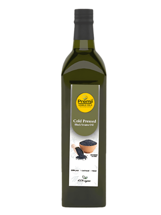 Premji Edible Oils Cold Press Black Sesame Seed Oil, premium, nutrient-rich oil extracted from black sesame seeds