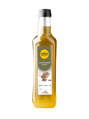 Premji Edible Oils Pure Cold Pressed Flax seed Oil, 100% pure, unrefined and free from chemicals, Alsi Ka Tel - 100ml