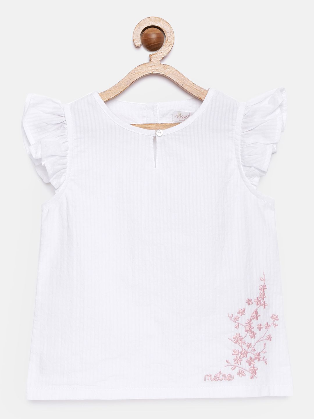 Girls Embroidered A-Line Top